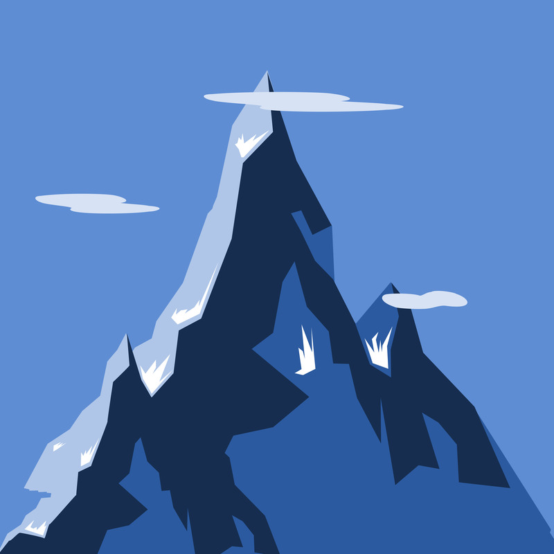 Scaled mountain printed 1